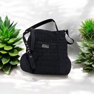 Vera Bradley Black Quilted Shoulder Bag
